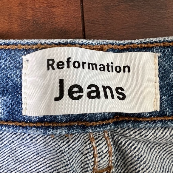 REFORMATION Denim Serena High Skinny Jean Maya Wash Ankle Blue Size 23 - Picture 8 of 11